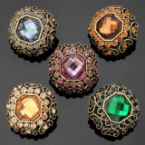 23MM Large Vintage Metal Snap  Button Rhinestone and Diamond Jewelry  fit 18mm snap jewelry