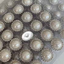 21MM Diamond Pearl Metal Button Jacket Coat Snap Buttons