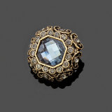 23MM Large Vintage Metal Snap  Button Rhinestone and Diamond Jewelry  fit 18mm snap jewelry