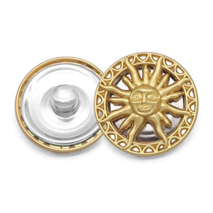 23MM New Sun Metal Button Jacket Jewelry Snap