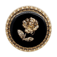 20MM Small Fragrant Rose Metal Oil Button Women's Top Jewelry Button