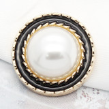 20MM Ladies Round Pearl Epoxy Jewelry Buttons