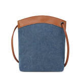Denim stitching can be carried on one shoulder tote bag 18mm snap button jewelry