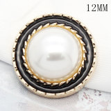 12MM Ladies Round Pearl Epoxy Jewelry Buttons