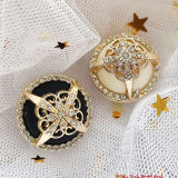 20MM Small Fragrance Ladies Style With Diamond Round Button Jewelry Snap