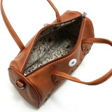 Leather Large Capacity Bucket Bag Hand Crossbody Large Capacity Shoulder Bag 18mm Snap Jewelry