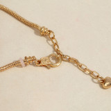 Christmas Crystal Beaded Bracelet Alloy Drop Oil Jewelry Children Adult Snake Bone Chain Bracelet Female