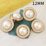 12MM Pearl Metal Gold Knit Sweater Clothes Buttons