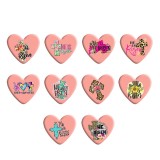 He is risen cross Heart Photo Resin snap button  fit 18mm snap jewelry