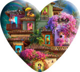 Disney Encanto Heart Photo Resin snap button  fit 18mm snap jewelry