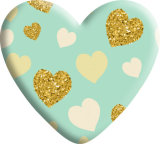 Pretty pattern Heart Photo Resin snap button  fit 18mm snap jewelry