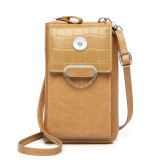 One-shoulder messenger bag multifunctional wallet mobile phone bag suitable for 18MM snap bag