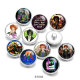 20MM disney Halloween witch Print glass snaps buttons