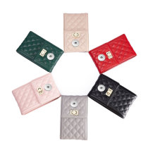 Shoulder bag light wallet diamond cell phone bag suitable for 18MM snap bag
