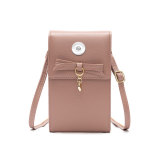 pu mobile phone bag shoulder messenger bag simple small square bag suitable for 18MM snap bag