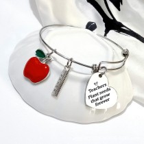 Stainless Steel Bracelet Teacher's Day Valentine's Day Lettering Teachrs Bracelet