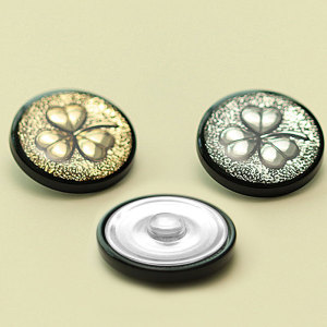 23MM four-leaf clover metal european style jacket western clothing jewelry snap button
