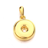 Metal Round Pendant 60cm Necklace for 20mm Jewelry Snaps