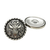 20MM Vine retro  deer Metal Snap Button DIY