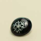 23MM Snowflake flower  metal  snap button DIY Jewelry 2022