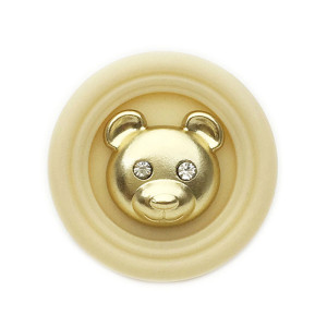 Bear 20MM Metal Snap Button DIY JEWELRY