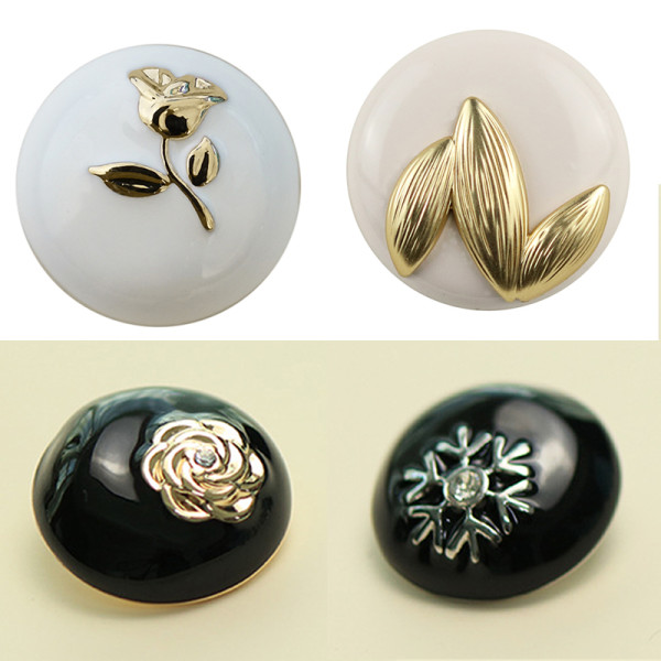 23MM Snowflake flower  metal  snap button DIY Jewelry 2022