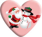 Christmas Snowman Disney Cartoon Heart Photo Resin snap button  fit 18mm snap jewelry
