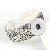 18MM Metal Snap buttons Bangle  Ancient silver bracelet fit snaps jewelry