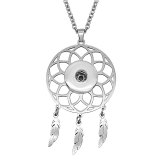dreamcatcher Stainless steel dream net pendant 60CM necklace, suitable for 20mm jewelry snap