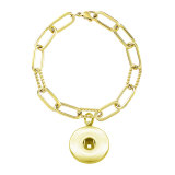 Suitable for 20MM jewelry snap charm bracelet Stainless steel bracelet size 17.5CM * 1CM