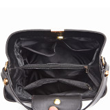 Bucket bag stone pattern portable one shoulder messenger bag, women's bag, suitable for 18MM button