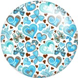 20MM  pattern  Print glass snaps buttons