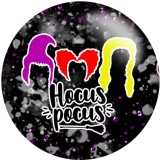 20MM  Disney Hocus Pocus Print glass snaps buttons  DIY jewelry