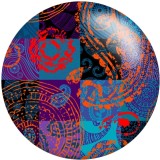 20MM  Colorful pattern  pattern Print glass snaps buttons