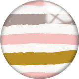 Painted metal 20mm snap buttons Pink Pattern Print