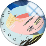 Painted metal 20mm snap buttons pattern Print