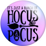 20MM  Disney Hocus Pocus Print glass snaps buttons  DIY jewelry