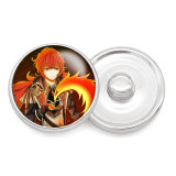 Painted metal 20mm snap buttons Genshin impact Print