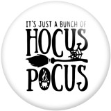 Painted metal 20mm snap buttons Halloween Hocus Pocus Print   DIY jewelry