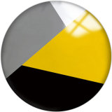 Painted metal 20mm snap buttons Yellow Pattern Print