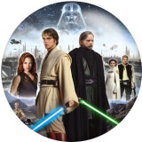 Painted metal 20mm snap buttons Star wars movie  Print
