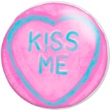 Painted metal 20mm snap buttons  Valentine's Day Love Print   DIY jewelry