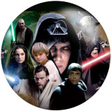 Painted metal 20mm snap buttons famous movie star wars Print