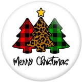 Painted metal 20mm snap buttons Christmas Tree Car  Print   DIY jewelry