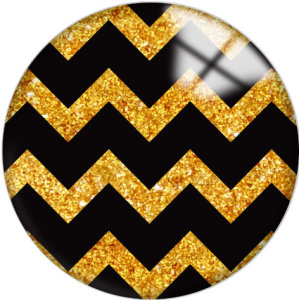 Painted metal 20mm snap buttons Yellow Pattern Print
