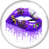 Painted metal 20mm snap buttons Purple love Car Print