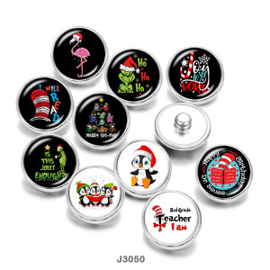 Painted metal 20mm snap buttons  Flamingo  Christmas  Penguin  Print    snaps buttons