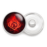 Painted metal 20mm snap buttons Genshin impact Print