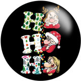 Painted metal 20mm snap buttons Cartoon Wizard Christmas