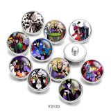 Painted metal 20mm snap buttons Wizard
